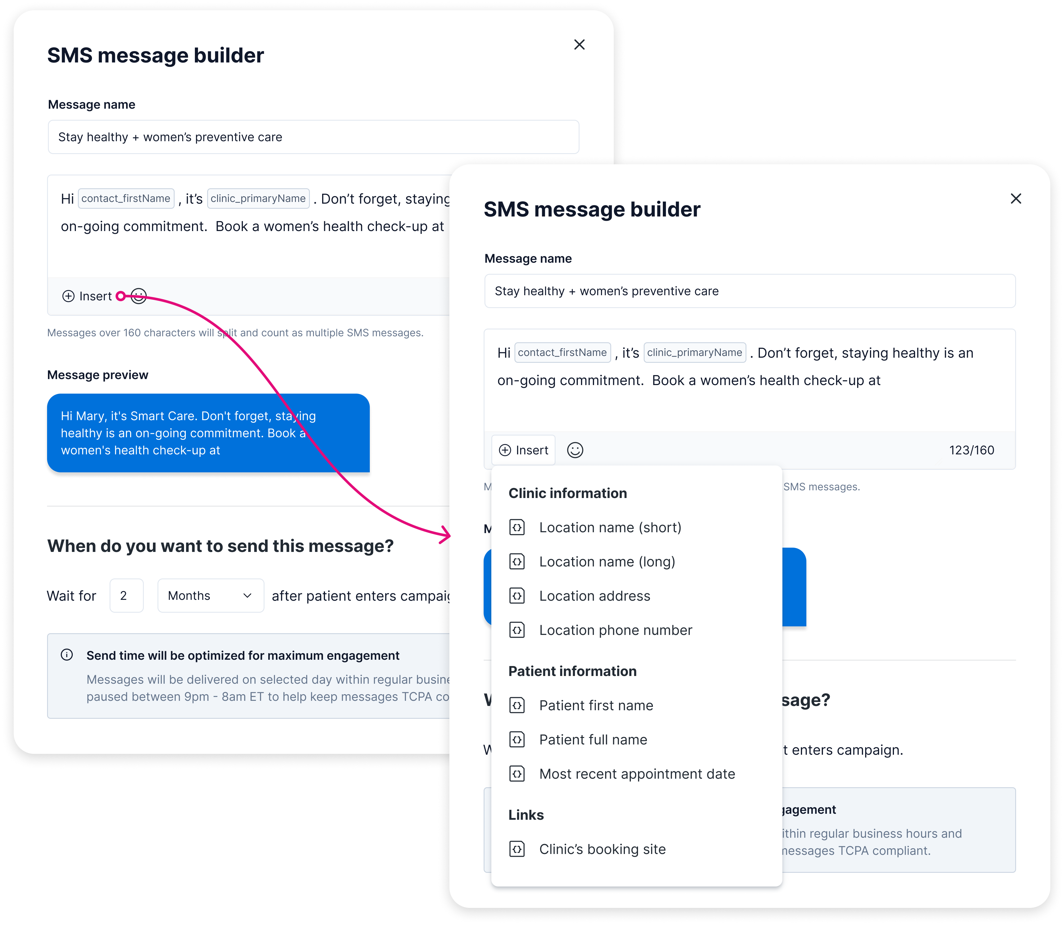 Building and customizing text campaigns is easy with Solv Messaging